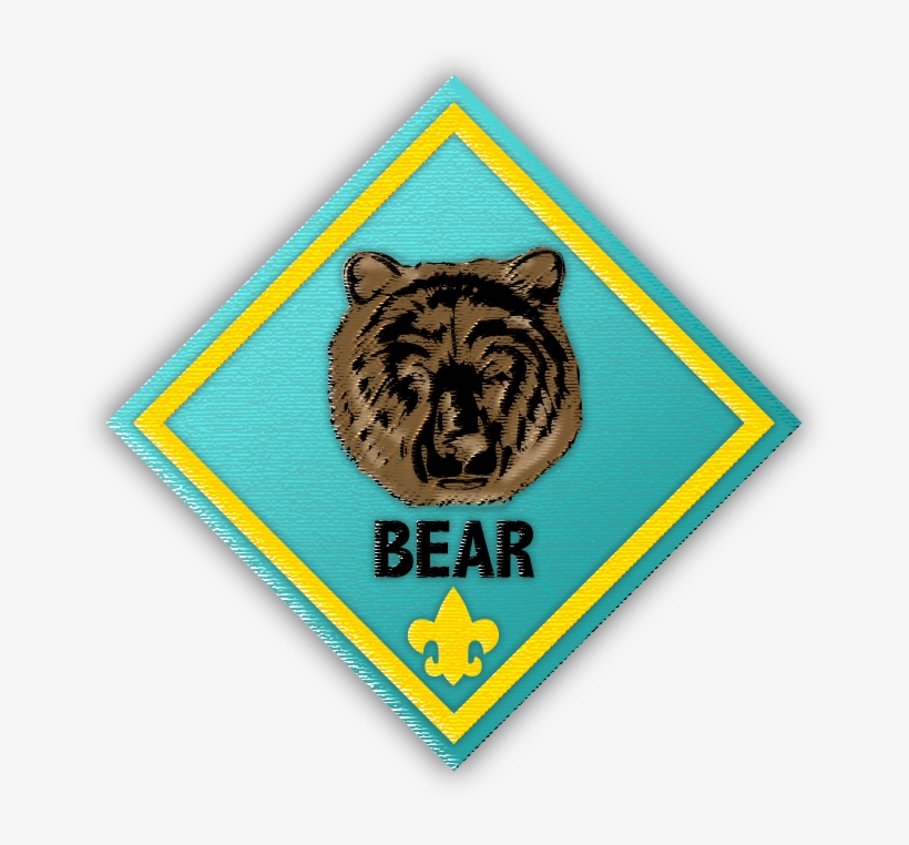 Cub Scout Bear Clipart - Wolf Cub Scout Rank Badges, transparent png #3302772