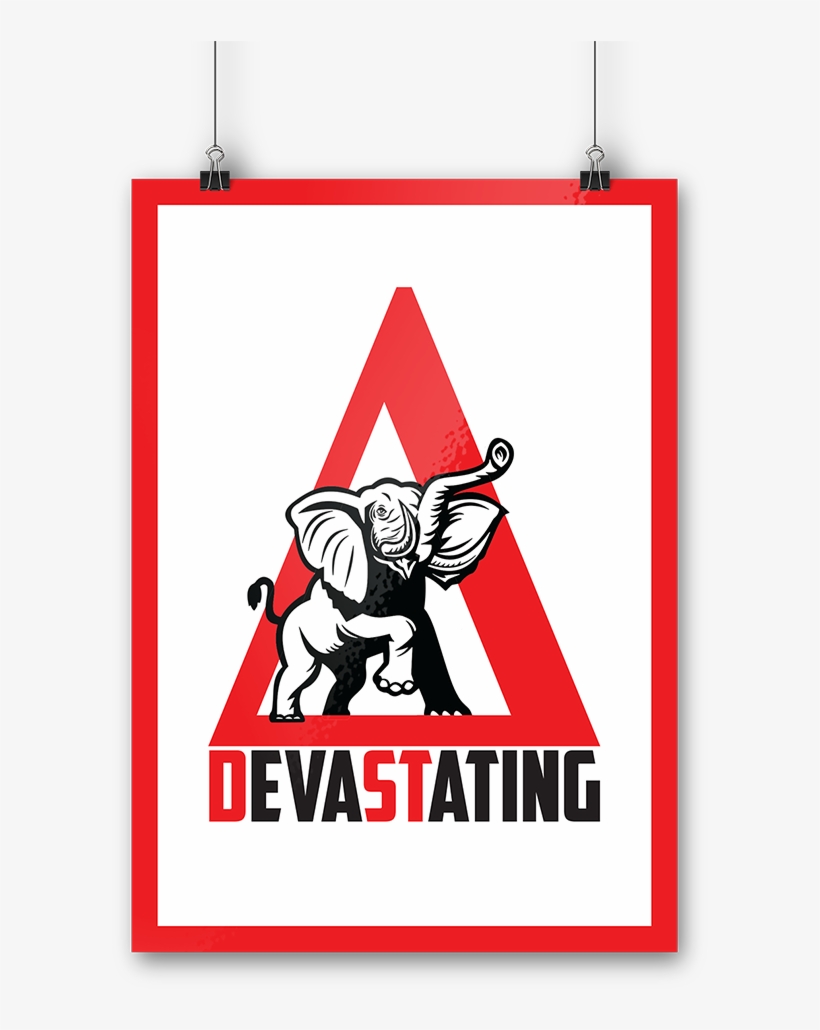 Delta Sigma Theta Devstating Poster - Republican Elephant Mascot Usa Flag 60" Curtains, transparent png #3302794
