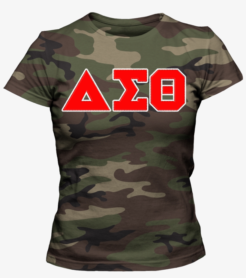 Delta Sigma Theta Camouflage T-shirt - T-shirt, transparent png #3302811