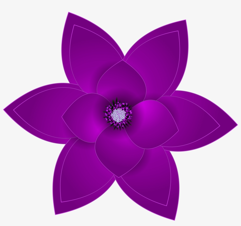 Purple Deco Flower Transparent Png Clip Art Imageu200b, transparent png #3304600