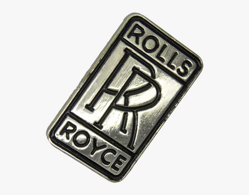 Logo Rolls Royce Pin - Pin's Pins Lapel Pins Car Automobile Logo Roll Royce, transparent png #3304896