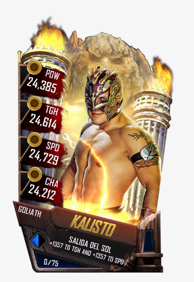 Kalisto S4 20 Goliath - Wwe Supercard Goliath Cards, transparent png #3305128