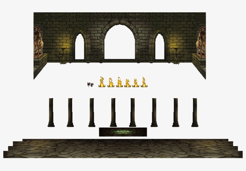 Click For Full Sized Image The Balcony / Noob Saibot's - Sprites Mortal Kombat Stage, transparent png #3305151
