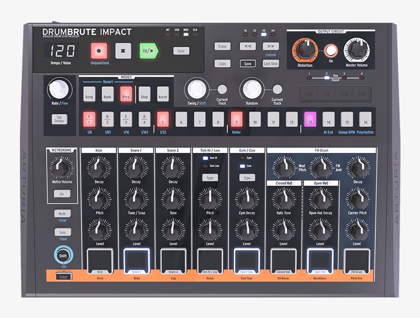A Drum Machine With Attitude, Drumbrute Impact Is An - Arturia Drumbrute Impact, transparent png #3305153