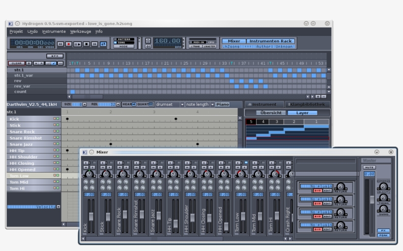 Main Window Hydrogen - Hydrogen 0.9 7, transparent png #3305335