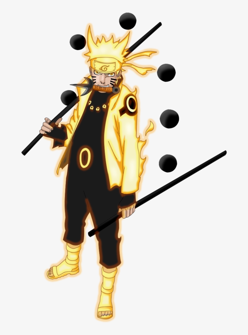 Naruto Kurama Mode Vs Luffy Gear 5 Mode - Naruto Six Paths Sage Mode.