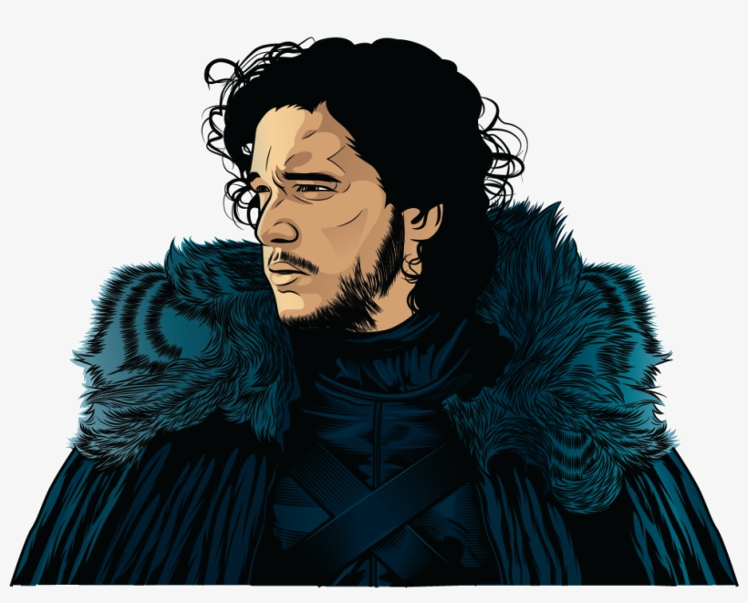 I Was Creating Jon Snow Vector Art With The Photo From - Game Of Thrones Jon Snow Vector, transparent png #3305535