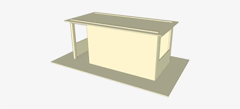 Flat Roof In Position - Doghouse, transparent png #3305978