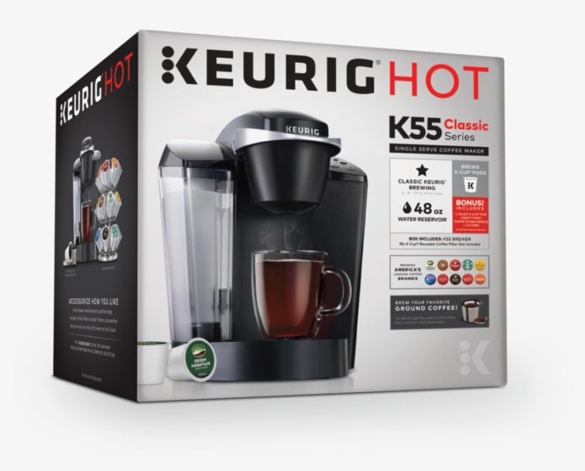Keurig K55 Single Serve Programmable K Cup Pod Coffee - Keurig K50 Classic Coffee Maker, transparent png #3306965