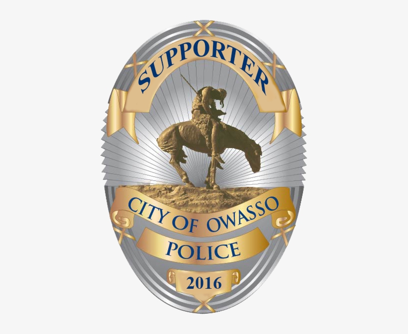 The Friends Of Owasso Police Is A Group Of Citizens - Police Badge, transparent png #3307228