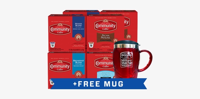 Military Match Coffee Pods Variety Flavors Compatible - Community Keurig Hot Coffee, Medium Roast, Breakfast, transparent png #3307417