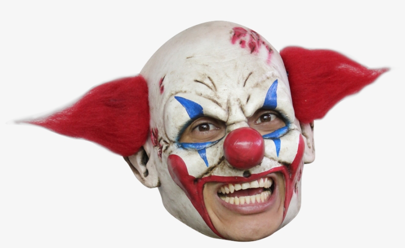 Deluxe Clown Chinless Mask - Open Mouth Clown Mask, transparent png #3307472