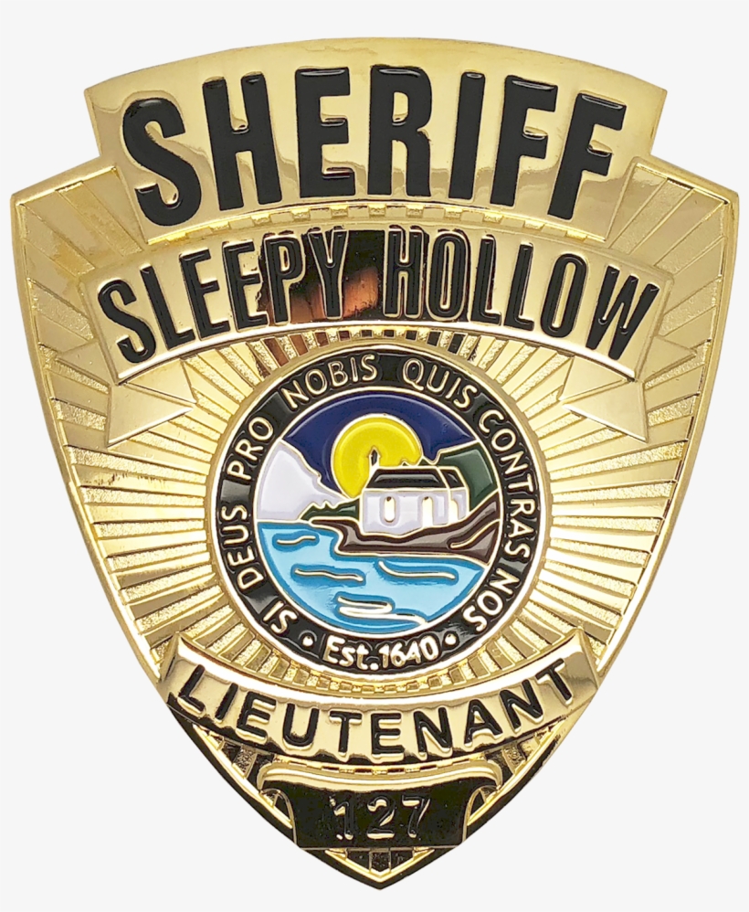 Sleepy Holllow Sheriff Lieutenant Shield Badge - Shield Police Badge, transparent png #3307494