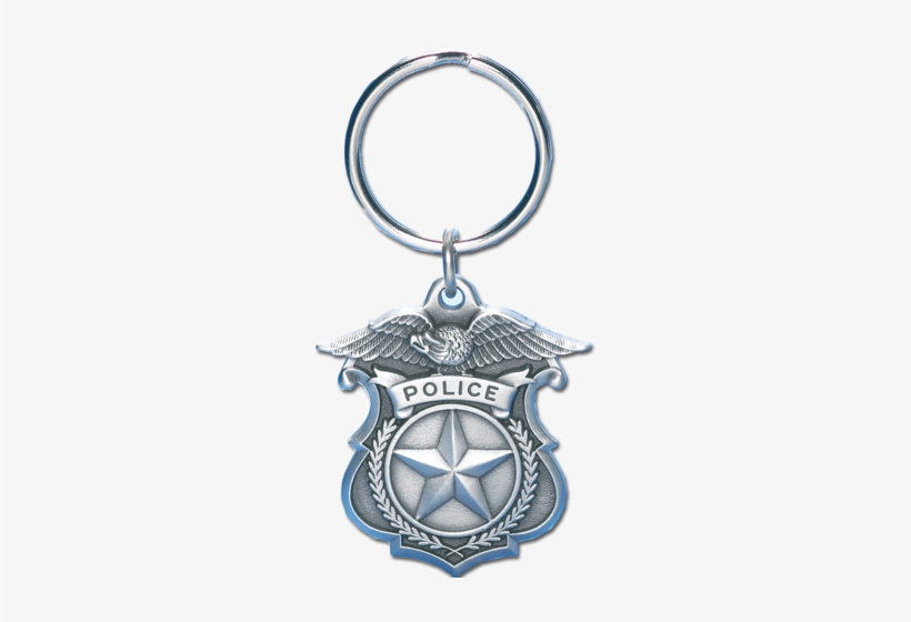 Blackinton J229 1 Sided Police Shield Keychain - Blackinton Police Key Chain - Pewter, transparent png #3307597
