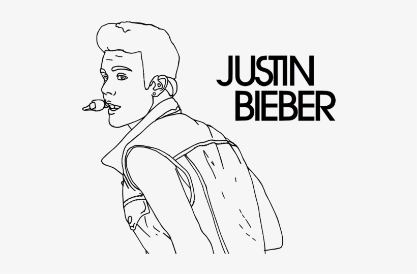Drawing Justin Bieber 28 - Justin Bieber Dibujos Para Colorear, transparent png #3307616