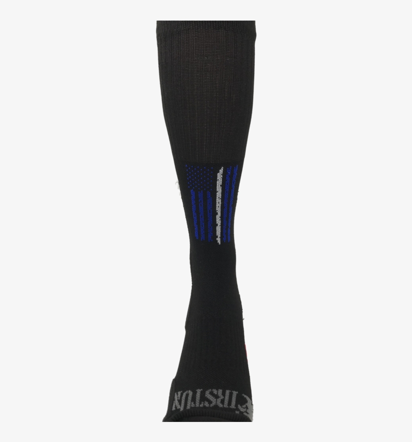 Thin White Line Crew Sock - Sock, transparent png #3307870