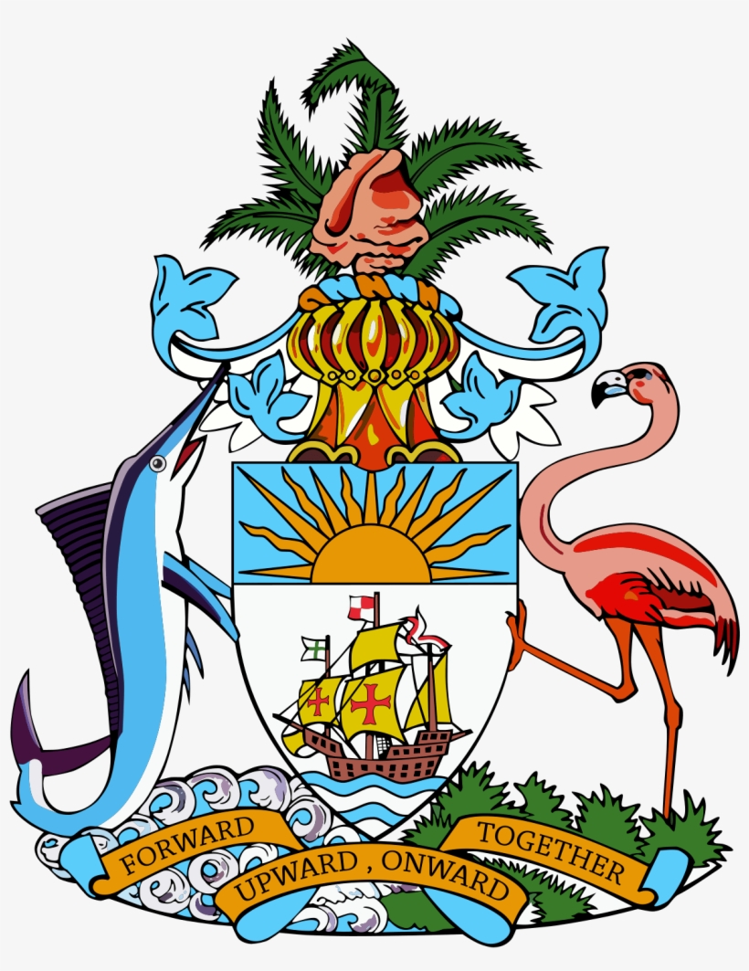 In 1492, Columbus - Coat Of Arms Of The Bahamas, transparent png #3307948