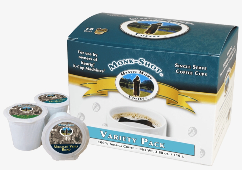 Variety Pack 10ct - Mystic Monk Coffee Monk Shots - Monk Shots Coffee Variety, transparent png #3308005