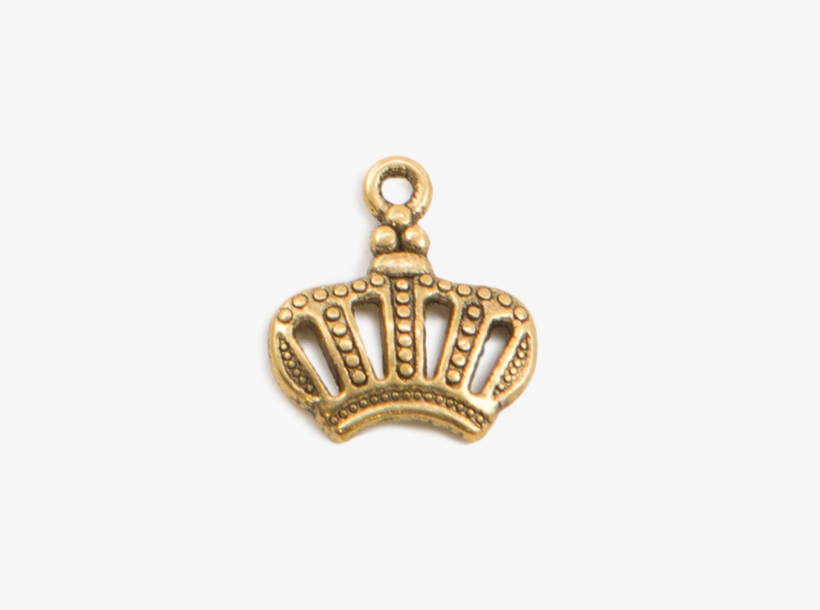 Gold Tiara Charm - Locket, transparent png #3308558