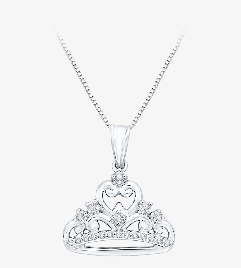 Tiara Pendant In 10k White Gold With - Locket, transparent png #3308561