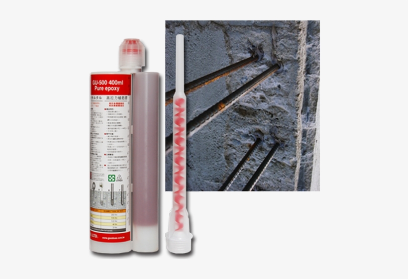 Taiwan Construction Adhesive 400ml, Reinforcing Steel - Epoxy For Steel And Concrete, transparent png #3308660