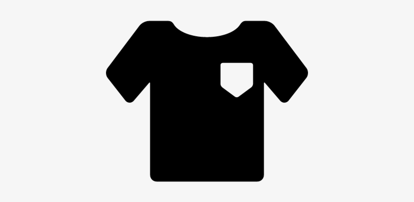 T-shirt With Pocket Vector - T Shirt Flat Icon, transparent png #3309236