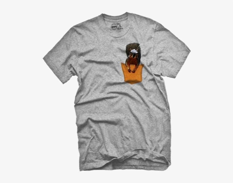 Squirrel Master Half Baked Pocket T Shirt - T Shirt Squirrel Pocket, transparent png #3309412