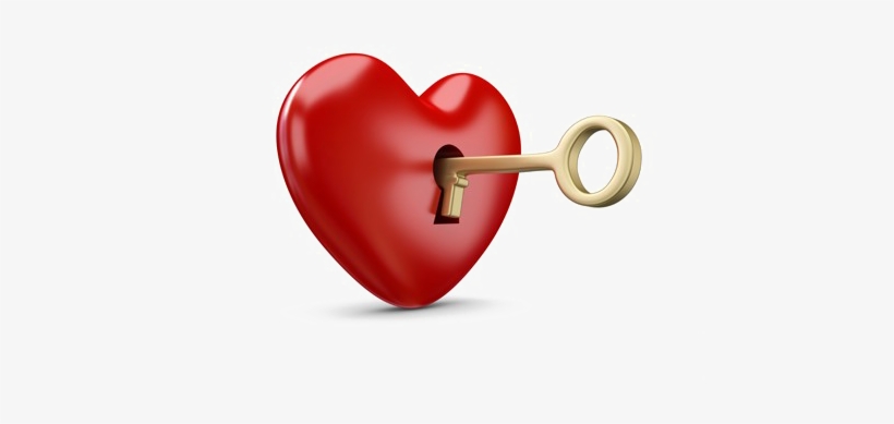 Heart Key Transparent Png - Heart With Key Png, transparent png #3309795