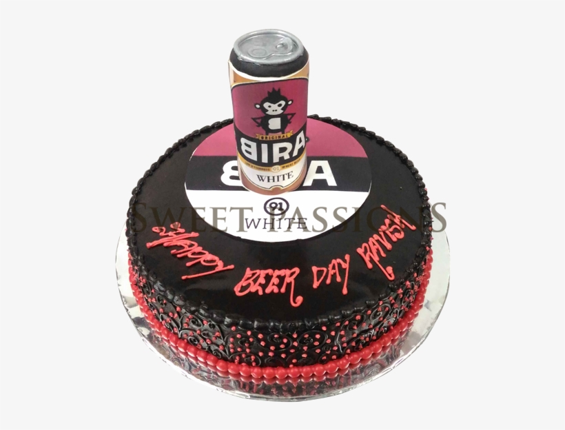 Bira Can On Cake - Birthday Cake, transparent png #3309924