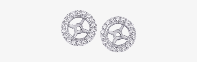 27ctw Diamond Earring Jackets - Diamond Earring Jackets In 14k White Gold (1/4 Cttw), transparent png #3310295