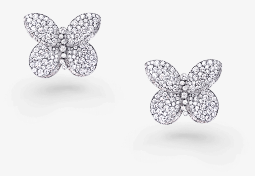 Stud Earring Png - Graff Princess Butterfly Pendant, transparent png #3310391