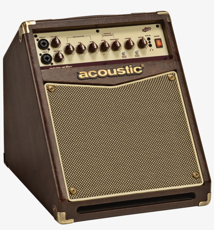 The Acoustic A20 Acoustic Instrument Amp Is Designed - Acoustic A20 20w Acoustic Guitar Amplifier Brown/tan, transparent png #3310440