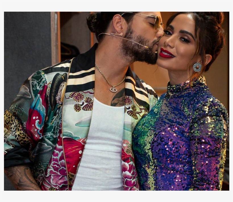 Anitta And Maluma Record "la Voz México" Together And, transparent png #3310590