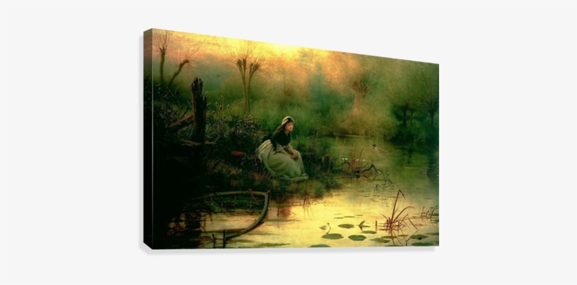 Willow From Hamlet Canvas Print - George Dunlop Leslie, transparent png #3310740