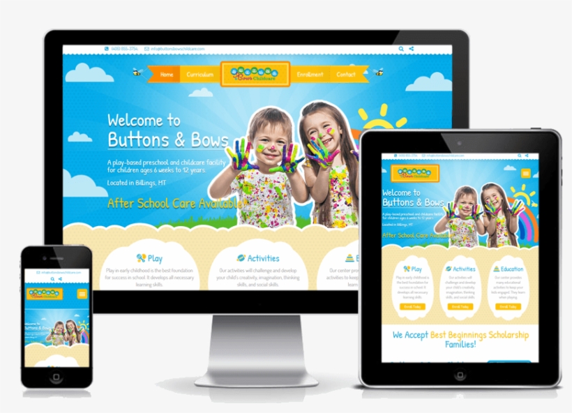 Buttons And Bows Childcare - Buttons & Bows Childcare, transparent png #3311106