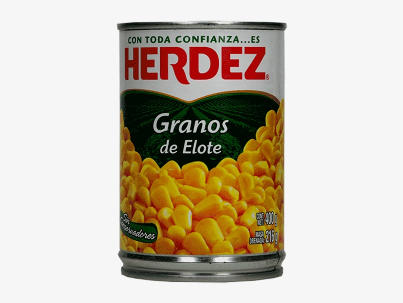 Elote En Grano Lata 400 Gr - Herdez Whole Green Jalapeno Peppers - 220g, transparent png #3311449
