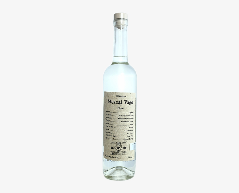 Mezcal Vago Elote - Glass Bottle, transparent png #3311514