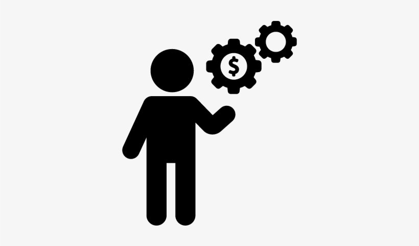 Man With Money Gears Vector - Icono Tuerca En Color, transparent png #3311537