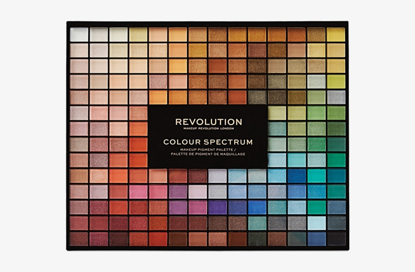 Revolution 196 Colour Eyeshadow Palette Swatches, transparent png #3312253