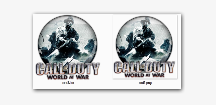 Cod世界在战争图标 Cod World At War Icon - Call Of Duty 5, transparent png #3312674
