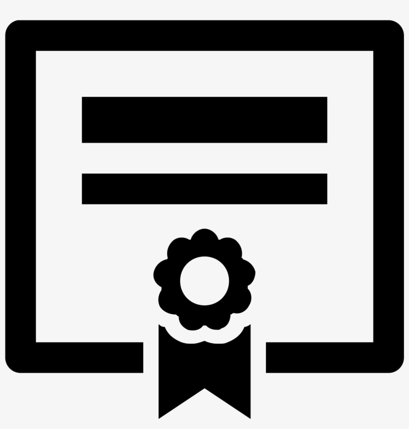 The Icon Is Shaped Like A Square But The Bottom Center - Diploma Icon Png, transparent png #3313735