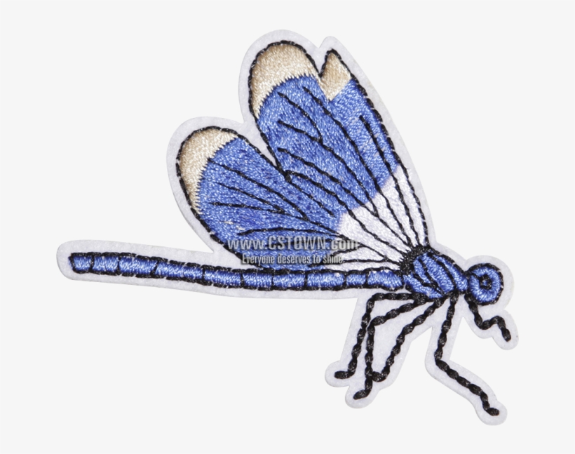 Custom Blue Dragonfly Embroidery Patch - Embroidery, transparent png #3313838