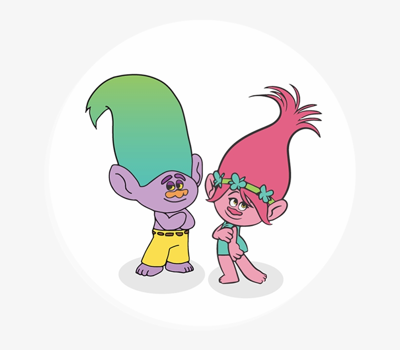 Kids Parties - Trolls - Princess Poppy Clip Art, transparent png #3314647