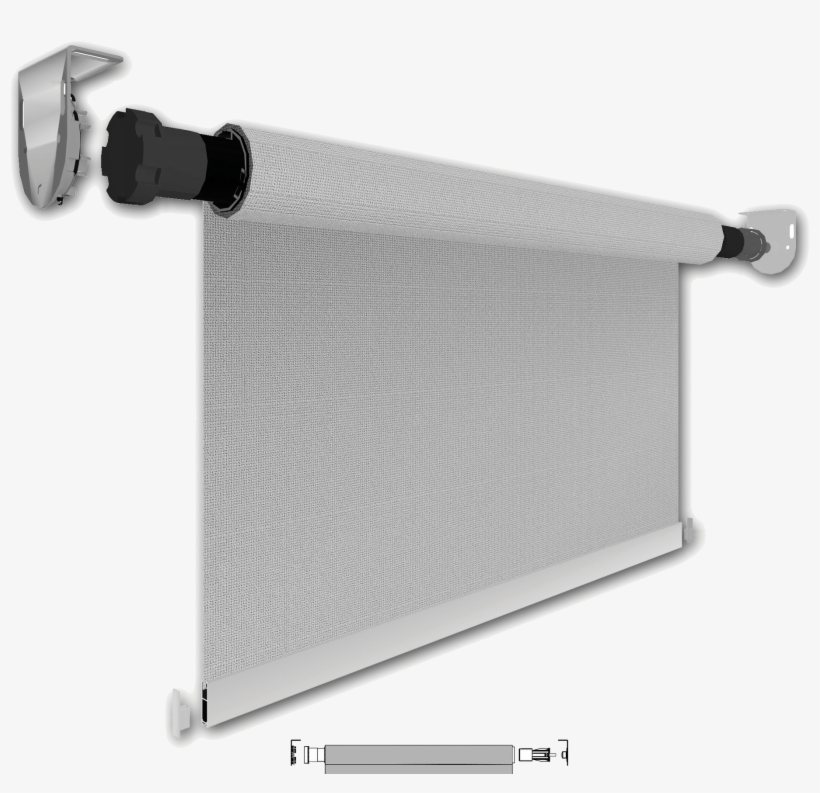 Motorized Roller Blind Light Duty System - Motorized Roller Blinds, transparent png #3315008