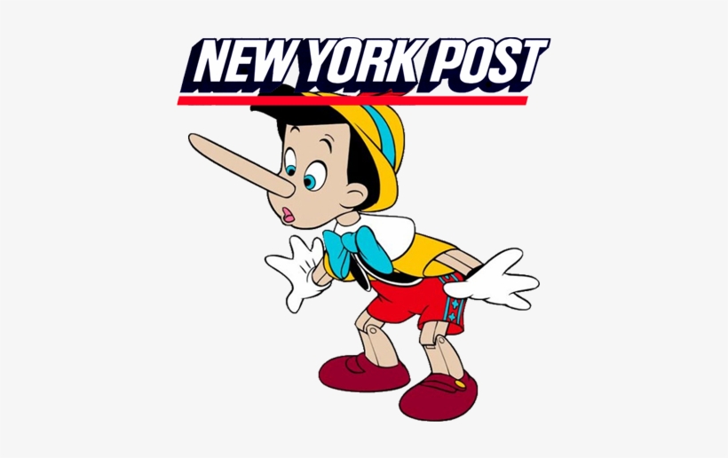Who Is Writing Editorials At The New York Post - Pinocchio With Big Nose, transparent png #3316594