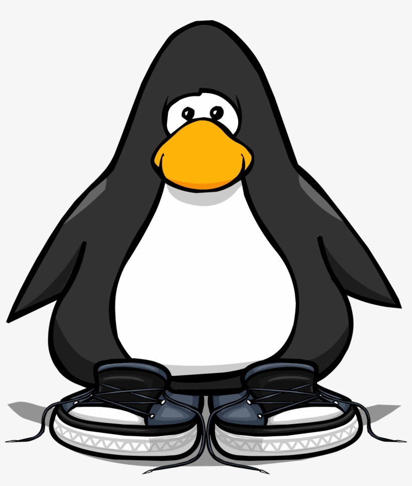 Slate Untied Sneakers Pc - Club Penguin Kick Png, transparent png #3316903