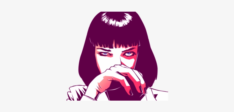 Pulp Fiction, Uma Thurman, And Mia Wallace Image - Pulp Fiction Mia Wallace Art, transparent png #3317105