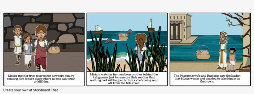 The Birth And Youth Of Moses - Birth And Youth Of Moses Comic, transparent png #3317219