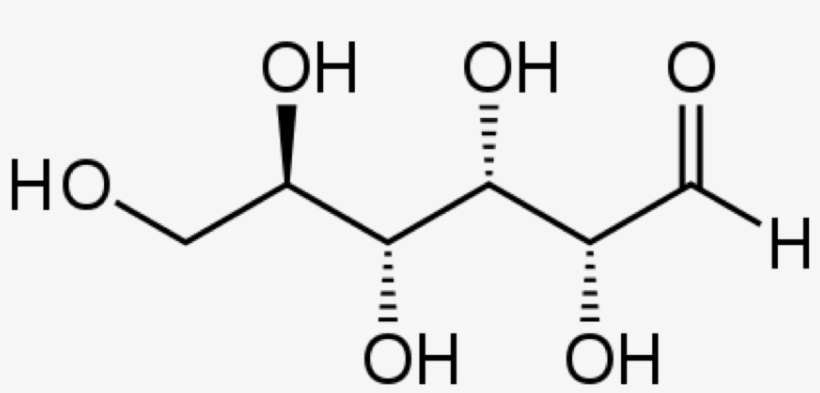 However, Glucose Is Often Depicted As A Linear Molecule - Skeletal Formula Of Glucose, transparent png #3317302