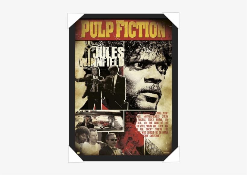#807 - Pulp Fiction Vincent Vega Poster, transparent png #3317506